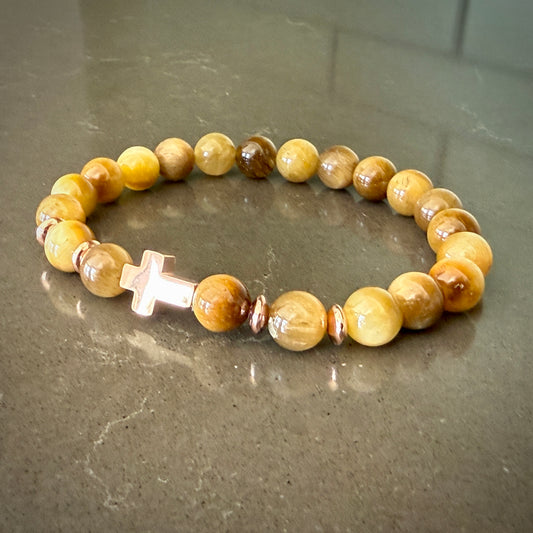 Jewelry - 8mm Golden Tiger Eye Bracelet